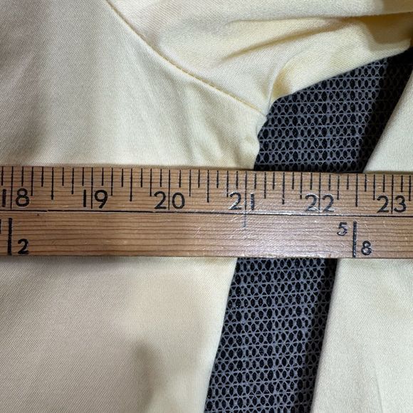 Christopher & Banks Jacket Womens XL Yellow Stretch Cotton Blend Button Up - Picture 9 of 11